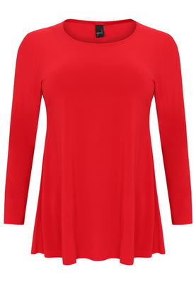 Tunic long sleeve flare DOLCE - red  - #4