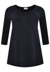 Tuniek flare fit knopen cotton - blauw