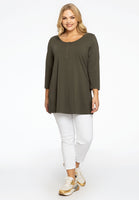 Tunic flare fit buttons COTTON - green - #2