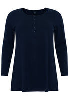 Tunic flare buttons COTTON - blue - #1