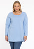 Tunic flare buttons COTTON - light blue