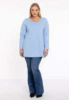 Tunic  flare buttons COTTON - light blue - #2