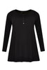 Tunic flare buttons COTTON - black - #4