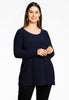 Tunic longsleeve wide bottom COTTON - blue