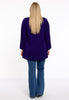 Tunic wide bottom V-neck Dolce - purple  - #3