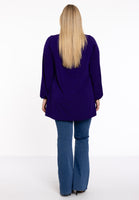 Tunic wide bottom V-neck Dolce - purple - #3