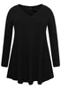 Tunic wide bottom DIAGONAL - black  - #4