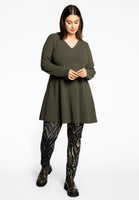 Tunic wide bottom DIAGONAL - green  - #2