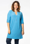 Tuniek dolce grandad collar - lichtblauw
