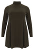 Tunic with col wide bottom - dark green - #4