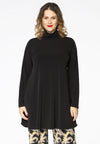 Tunic with col wide bottom - black