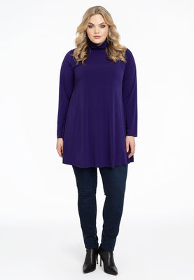 Tunic with col wide bottom - purple  - #2