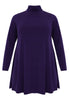 Tunic with col wide bottom - purple - #4