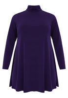 Tunic with col wide bottom - purple - #4