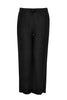 Trousers waist cord LINEN - black - #4