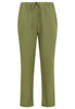 Trousers waist cord LINEN - green  - #3