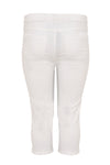 Cropped capri jeans white - white - #3