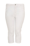 Cropped capri jeans white - white - #4