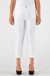 Cropped capri jeans white - white - #2
