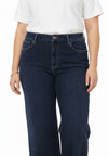 Jeans 5 pockets wide leg - Donker indigo
