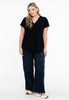 Jeans 5 pockets wide leg - dark indigo - #1