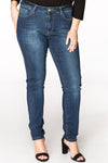 Contrast stitching jeans - indigo