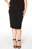 Skirt stretch VISCOSE - black - #1