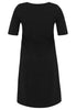 Maxi dress A-line COTTON - black - #5