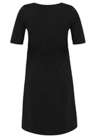 Maxi dress A-line COTTON - black - #5