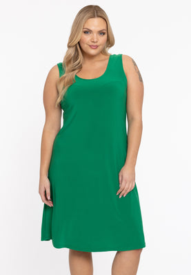 Dress sleeveless wide DOLCE - green  - #1