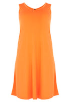 Dress sleeveless wide DOLCE - orange - #4