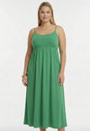 Dress spaghetti elastic waist DOLCE - green - #1