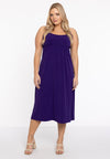 Dress spaghetti elastic waist dolce - Paars