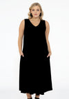 Dress sleeveless A-line DOLCE - black 