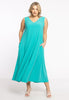 Dress sleeveless A-line DOLCE - turquoise - #2