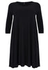 Dress Swing kneelength - black - #4