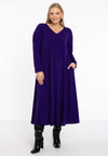 Dress Swing long sleeve DOLCE - purple