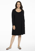 Dress long sl. COTTON - black - #2