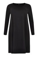 Dress long sl. COTTON - black - #4