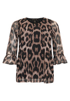 Shirt A-line LEOPARD - brown - #3