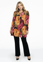 Tunic V-neck pleat PEONY - black - #2