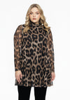 Tunic wide bottom LEOPARD - brown