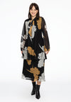 Tunic wide bottom FLOWER - black - #2