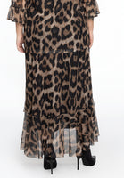 Skirt frill LEOPARD - brown - #3