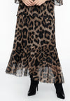 Skirt frill LEOPARD - brown