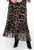 Skirt frill LEOPARD - brown