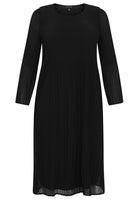 Dress irregular pleats - black  - #4