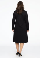 Dress contrast collar INTERLOCK - black  - #3