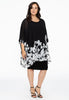 Tunic square BOUQUET - black  - #2