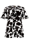 Tunic flare frilled sleeves VITTORIA - white - #4